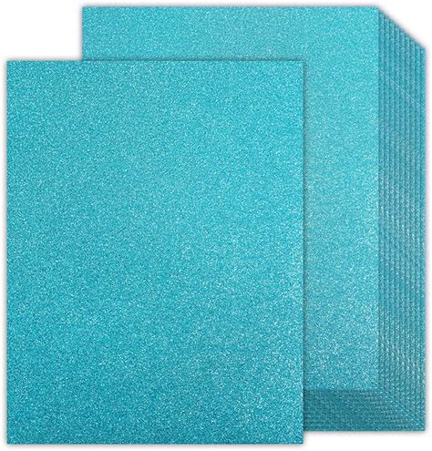 Blue Glitter Cardstock 85x11 Double Sided 24 Sheets
