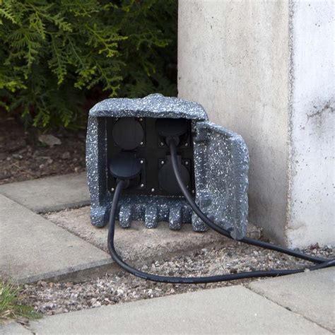Check spelling or type a new query. Gartensteckdose 4-fach Felssteinoptik, 250V/16A, 3680W, IP44