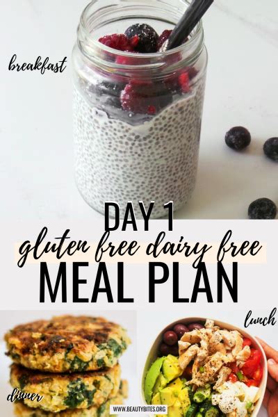 Day Dairy Free Gluten Free Meal Plan Beauty Bites
