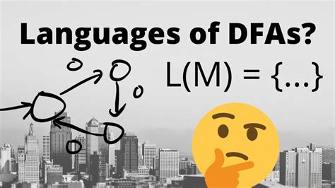 What Are The Languages Of Dfas Youtube