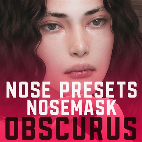 Nosemask N10 Nose Presets N3 For Female The Sims 4 Create A Sim