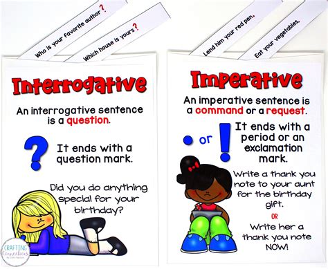 Types Of Sentences A Free Sorting Activity Crafting Connections