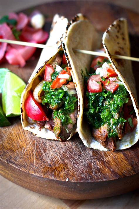 Chimichurri Tacos With Beef