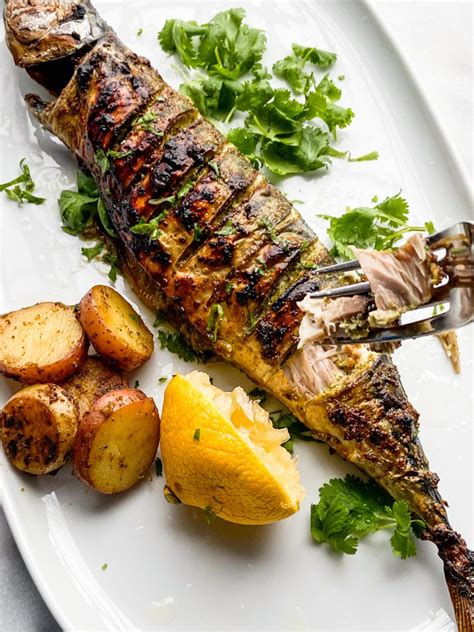 Oven Roasted Mackerel With Cilantro And Garlic Feast With Safiya