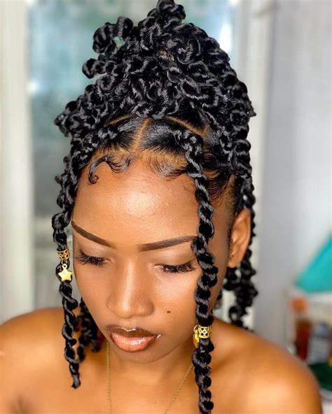 Short Passion Twist For Summer In 2021 Natural Hair Styles Hair