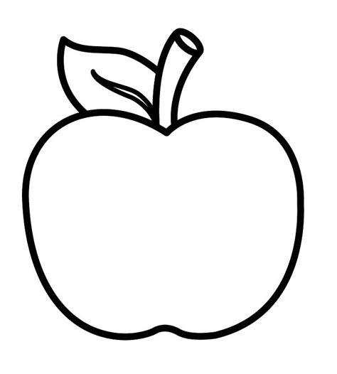 Apple coloring pages for kids fruits coloring pages printables. apple coloring pages for kindergarten | Fruit coloring ...