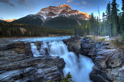 Tlcharger Fond Decran Chutes Athabasca Jasper Rocky Mountain Canada