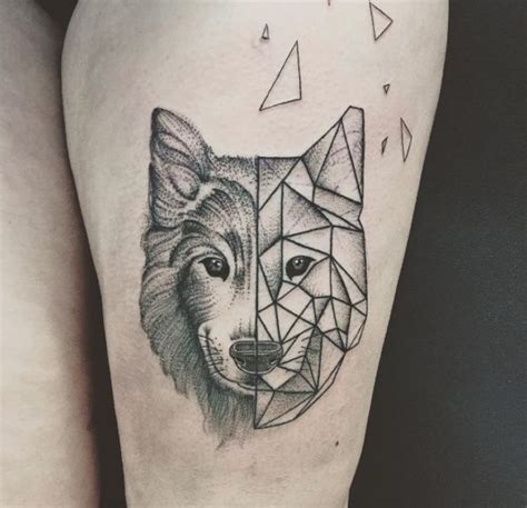 Animal Tattoo Designs Geometric Wolf Tattoo By Jess Ika