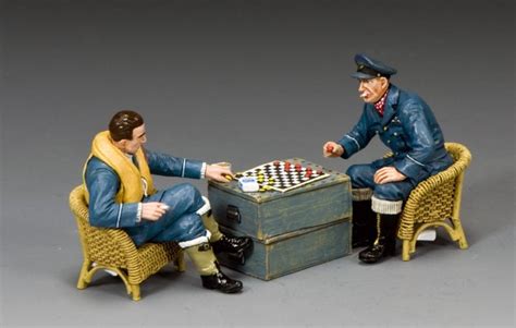Raf084 Two Raf Pilots Playing Drafts Checkers Troops Of Time