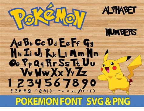 Gotta catch all these free pokémon themed fonts. This item is unavailable | Pokemon font, Kid fonts, Abc font