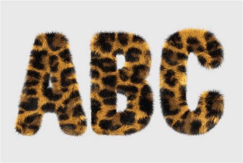 Leopard Font Wild Opentype Alphabet