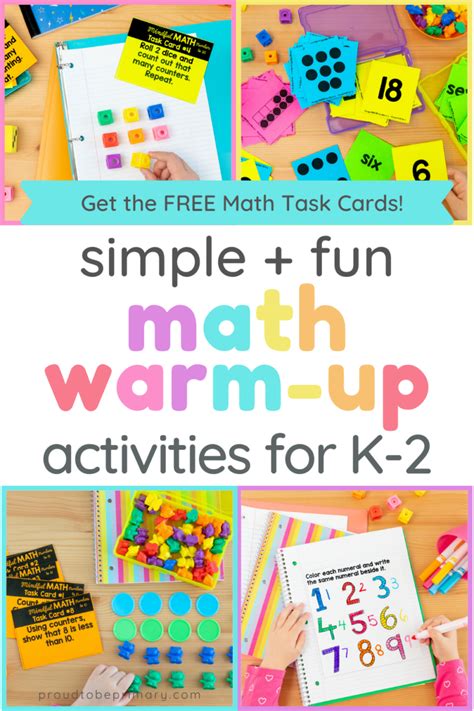 6 Simple And Fun Math Warm Up Activities Proud To Be Primary