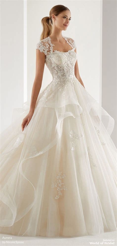 Disney and bridal designer alfred angelo unveiled their 2015 fairy tale weddings collection at bridal fashion week in new york on oct. Aurora by Nicole Spose 2019 Bridal Collection - World of ...