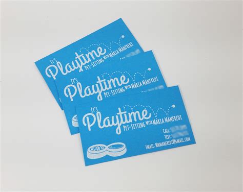 Download, print & share anywhere. Screen Printed Pet Sitting Business Cards on Behance