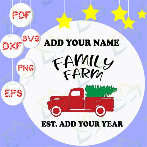 Family Farm SVG Christmas Tree, Christmas svg, Merry Christmas, Christmas holiday, Christmas ...