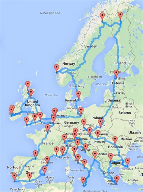 De Ultieme Route Voor Een Roadtrip Door Europa Europa Reizen