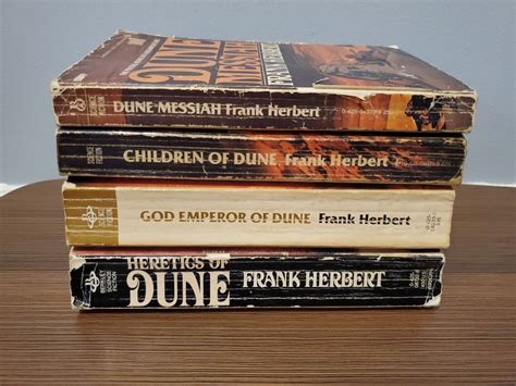 4 Book Lot Dune Messiah Children Of Dune God Emporer Heretics Dune