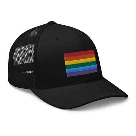 Gay Pride Trucker Cap Pride Hat Lgbtq Etsy