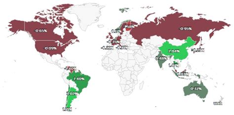 Map Of World Stock Markets Fayina Theodosia