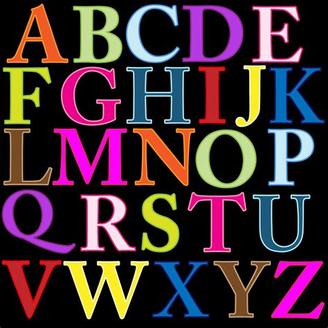 Alphabet Letters Clip Art Free Stock Photo Public Domain