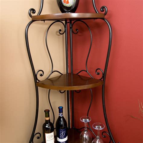 2000 x 2000 jpeg 309 кб. Space Saving Corner Bakers Rack with Wrought Iron Frame