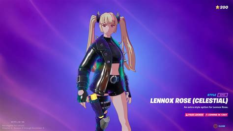 The New Celestial Style For Lennox Rose Fortnite Season 4 Youtube