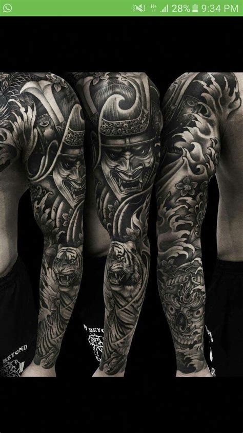 Koi designs look magnificent as whether full sleeve, half or quarter sleeves. sleeve tattoo designs #Sleevetattoos | Samurai tattoo ...