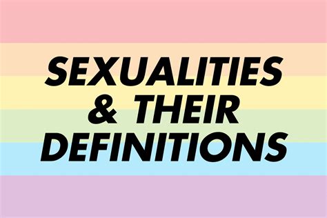 List Of Lgbtq Sexualities And Their Definitions Rainbow And Co