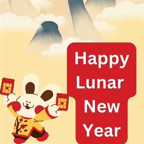 Happy Lunar New Year Year Of The Rabbit 2023