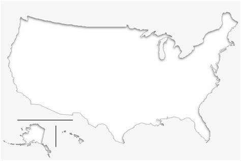 Blind Map Of Usa Svg Black And White Library White Us Map Icon Png