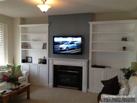 Recessed niches have become increasingly popular for. TV wall mount installation with wire concealment over ...