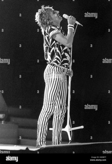 Scottish Rock Singer Rod Stewart Black And White Stock Photos And Images