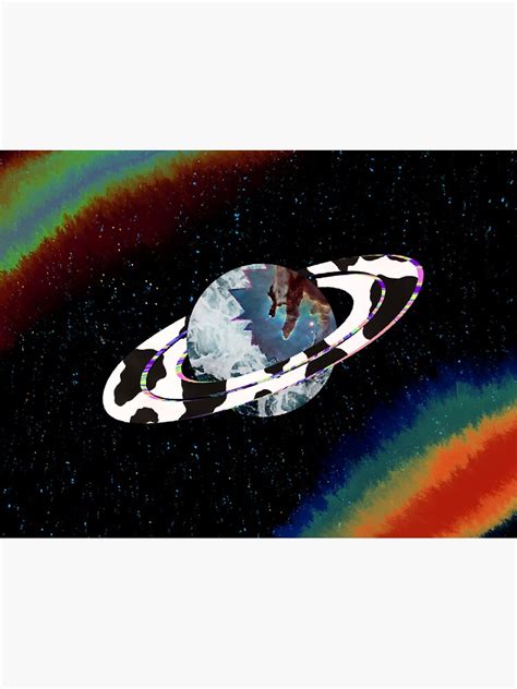 Trippy Planet Sticker For Sale By Radiculous Redbubble