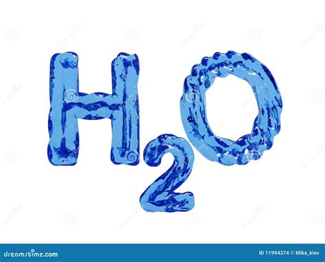 H2o Water Letters Stock Illustration Illustration Of Chemistry 11994374