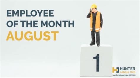 Employee Of The Month August 2019 Hunter Labour Hire Sydney