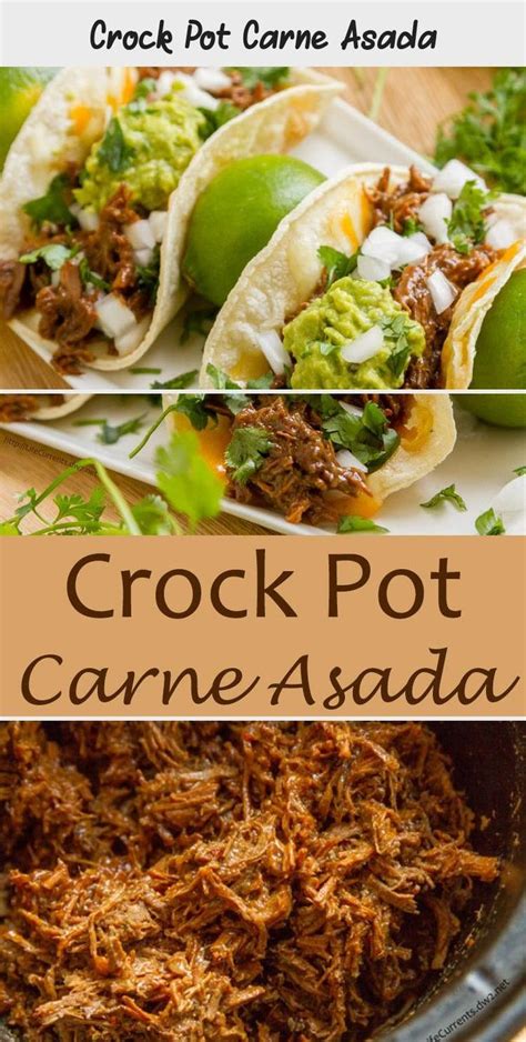 Crock Pot Carne Asada In 2020 Delicious Beef Recipe Carne Asada Slow Cooker Recipes Beef