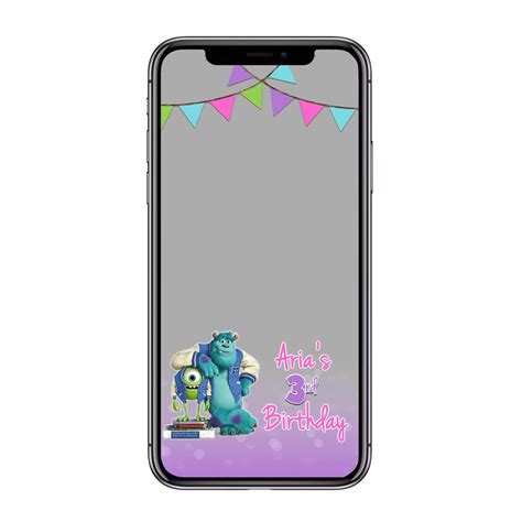 Monsters University Birthday Snapchat Filter Monsters Inc Etsy