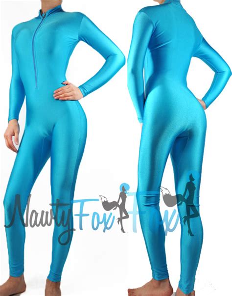 Turquoise Mock Neck Long Sleeve Dance Unitardbodysuitjumpsuit Costume S 2xl Ebay