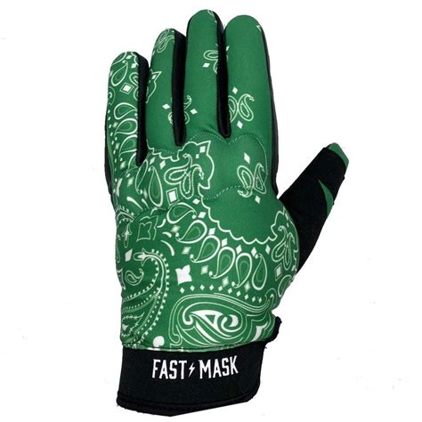 Green Paisley Fast Mask Motorcycle Gloves Motorcycle Gloves Gloves