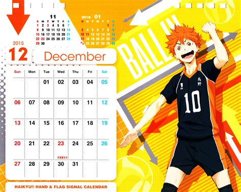 Image Hinata Calendar Haikyuu Wiki Fandom Powered By Wikia