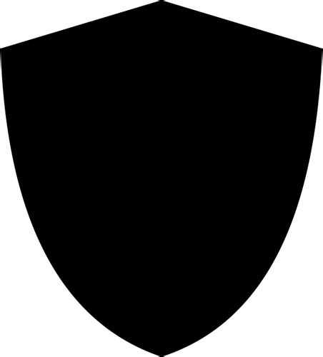 Shield Outline Vector At Collection Of Shield Outline