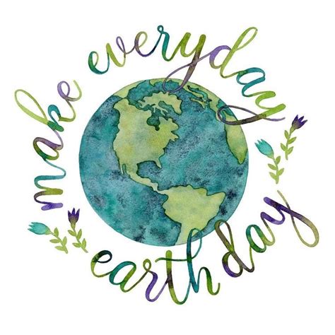 Download this free vector about earth day drawing, and discover more than 12 million professional graphic resources on freepik. Make Every Day Earth Day - Brittney Carmichael