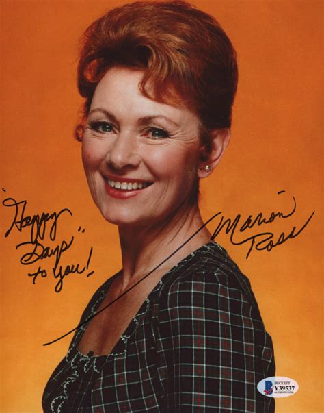 Marion Ross Signed Happy Days 8x10 Photo Inscribed Happy Days To You