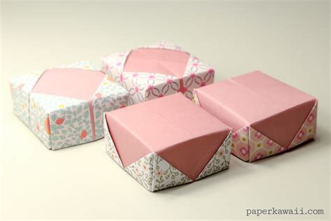 Origami Masu Box Lid Variations Paper Kawaii