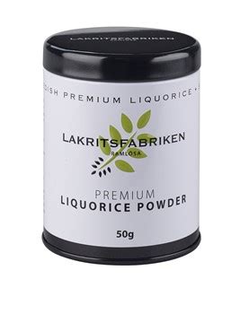 The root itself can also be purchased either fresh or dried. Liquorice Powder