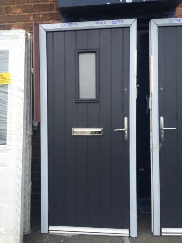 Brand New Anthracite Grey Composite Door In Grey Upvc