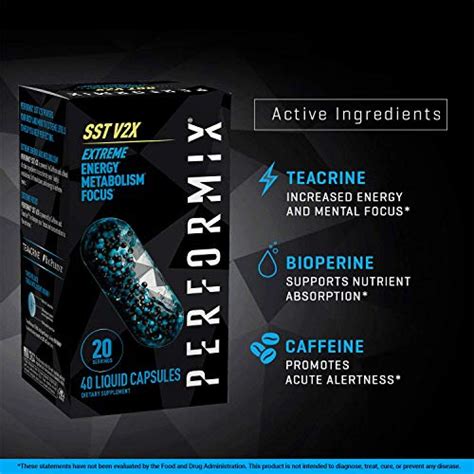 Performix Sst Extreme V2x Thermogenic Supplement 40 Capsules Focus