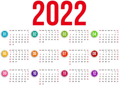 Calendario 2022 Png