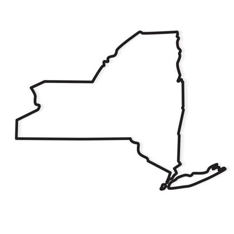 New York Outline Map Holly Laureen