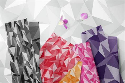 100 Seamless Abstract Polygonal Geometric Digital Papers By Artinsider